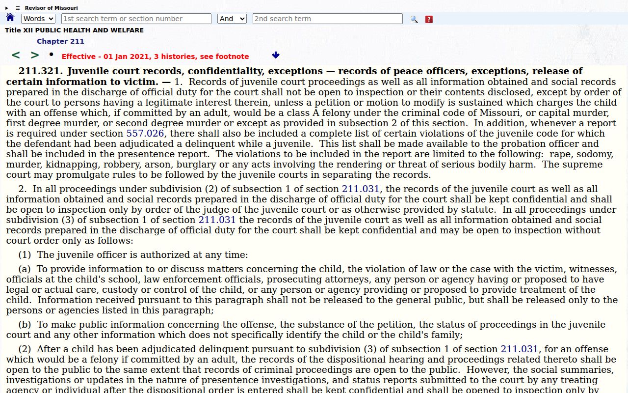 Clinton County criminal docket juvenile record confidentiality source