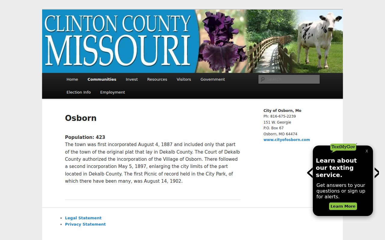 Gower court docket Osborn community profile source